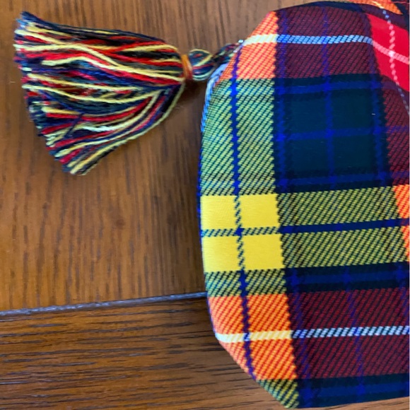 NWOT🔥Estee Lauder Vibrant Plaid Cosmetic Bag - Picture 4 of 8